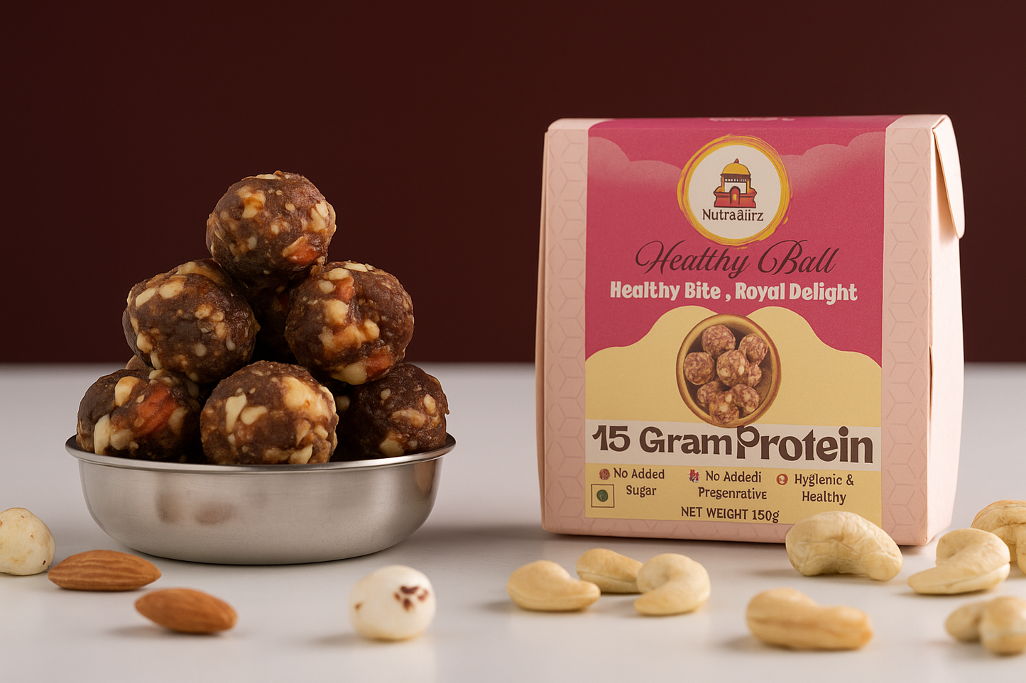 NutraBiteZ Dry Fruit Energy Laddus – Pack of 8